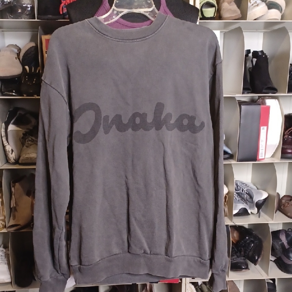 < Inaka Power Gray Crewneck Sweatshirt Size L Classic Style